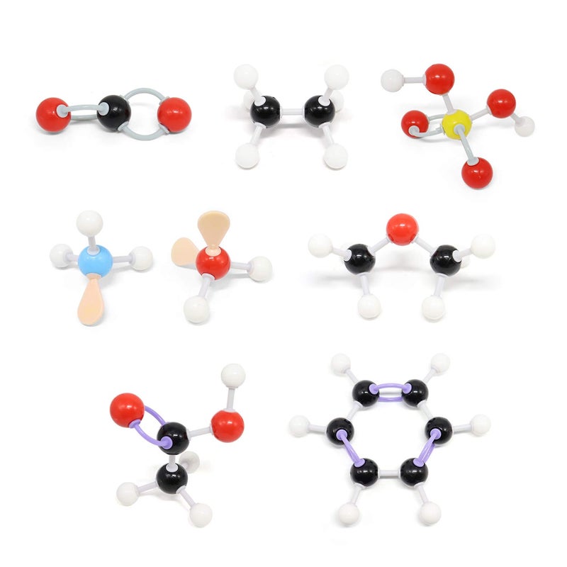 RELIANCER Molecular Model Kit,419PCS Organic Molecular Chemistry Set w/Atoms & Bonds,Molecular Structures Building Kit for Chemistry Learning,STEM Science Kits for Teachers,Students,Young Scientists - Image 2